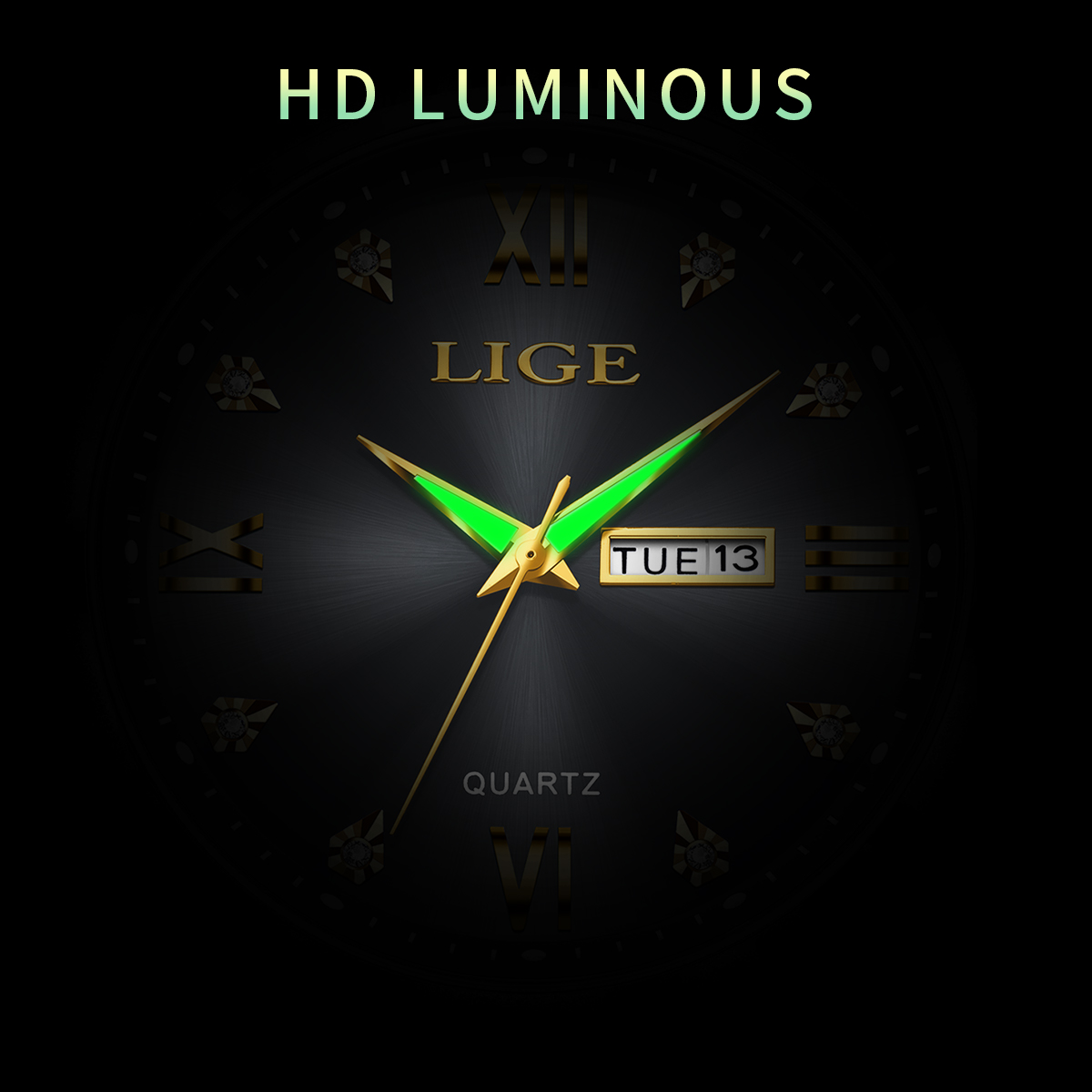 Relógio de Luxo Masculino LIGE - Luxury Watch Top 10 avaliação e preço