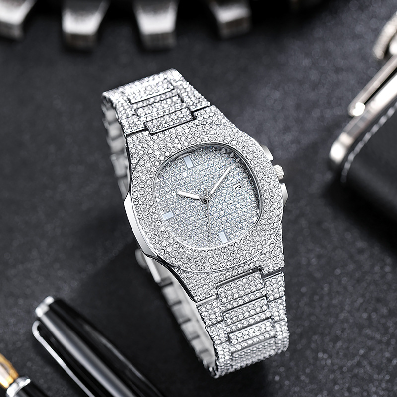 Nova moda iced out relógio par - Luxury Watch Iceberg avaliação e preço